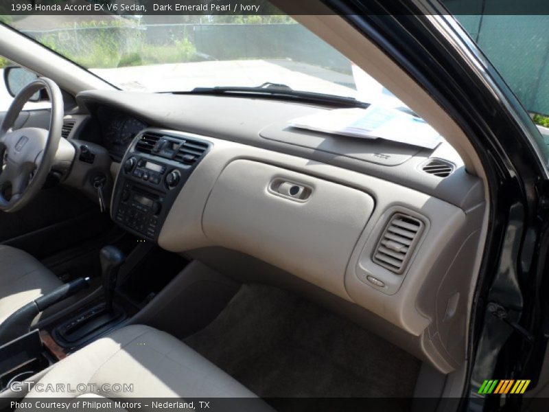 Dark Emerald Pearl / Ivory 1998 Honda Accord EX V6 Sedan