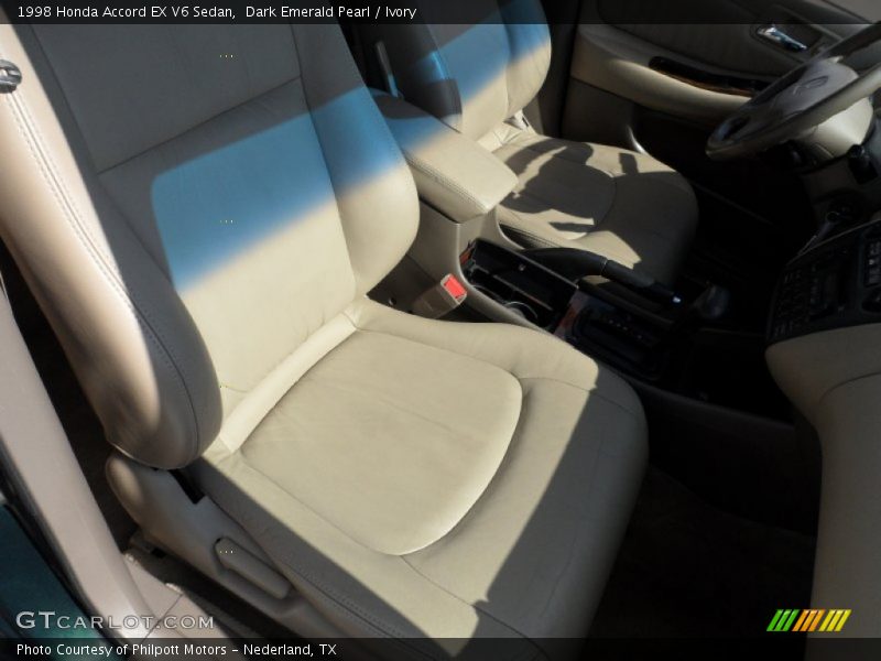 Dark Emerald Pearl / Ivory 1998 Honda Accord EX V6 Sedan