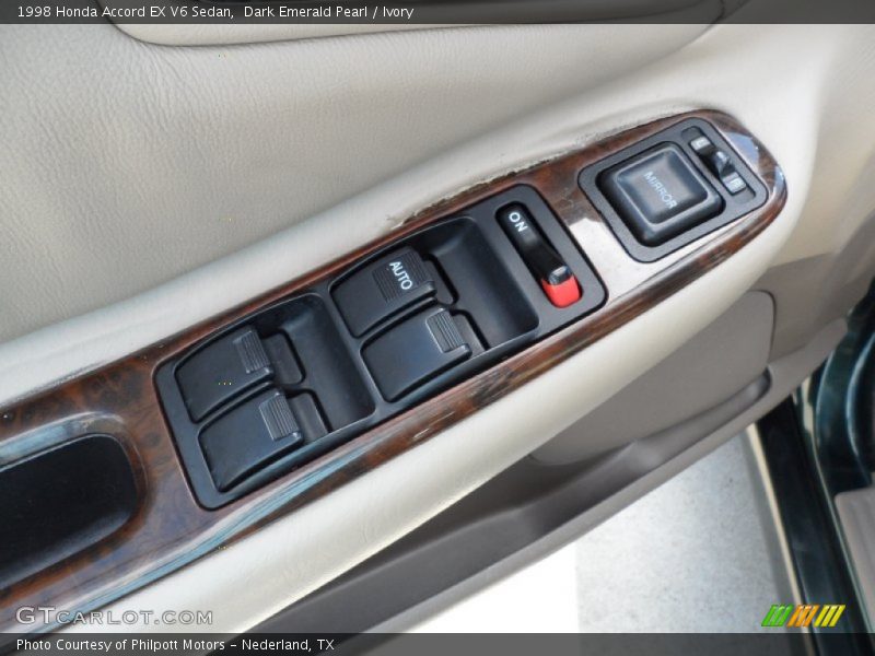 Dark Emerald Pearl / Ivory 1998 Honda Accord EX V6 Sedan