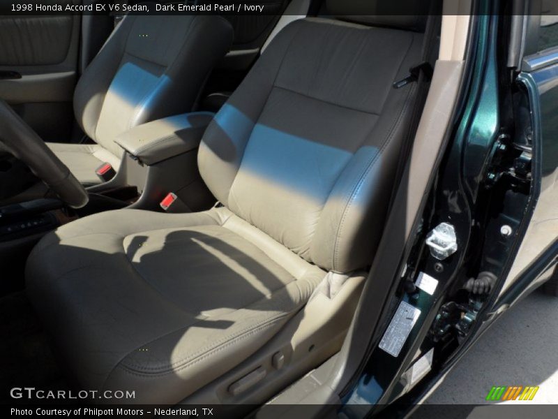 Dark Emerald Pearl / Ivory 1998 Honda Accord EX V6 Sedan