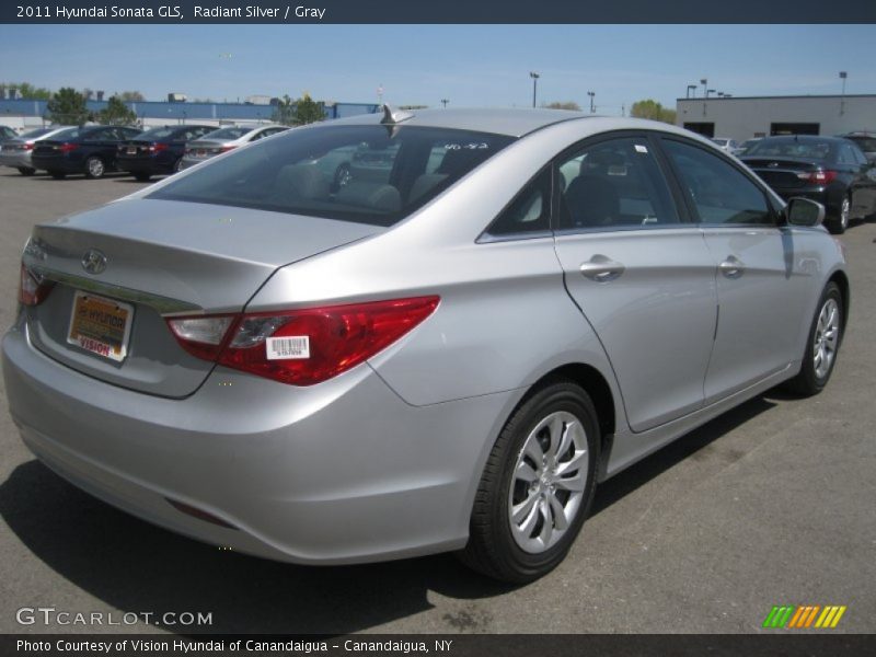 Radiant Silver / Gray 2011 Hyundai Sonata GLS