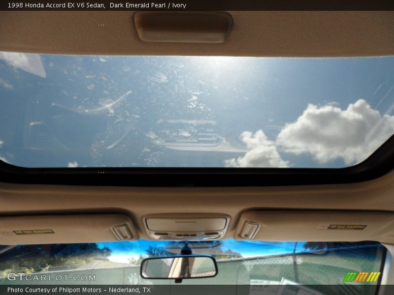 Dark Emerald Pearl / Ivory 1998 Honda Accord EX V6 Sedan