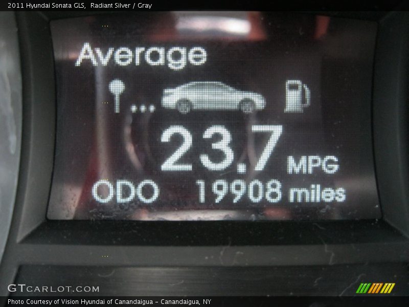 Radiant Silver / Gray 2011 Hyundai Sonata GLS