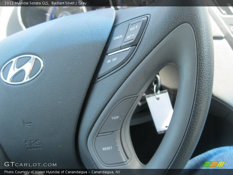 Radiant Silver / Gray 2011 Hyundai Sonata GLS