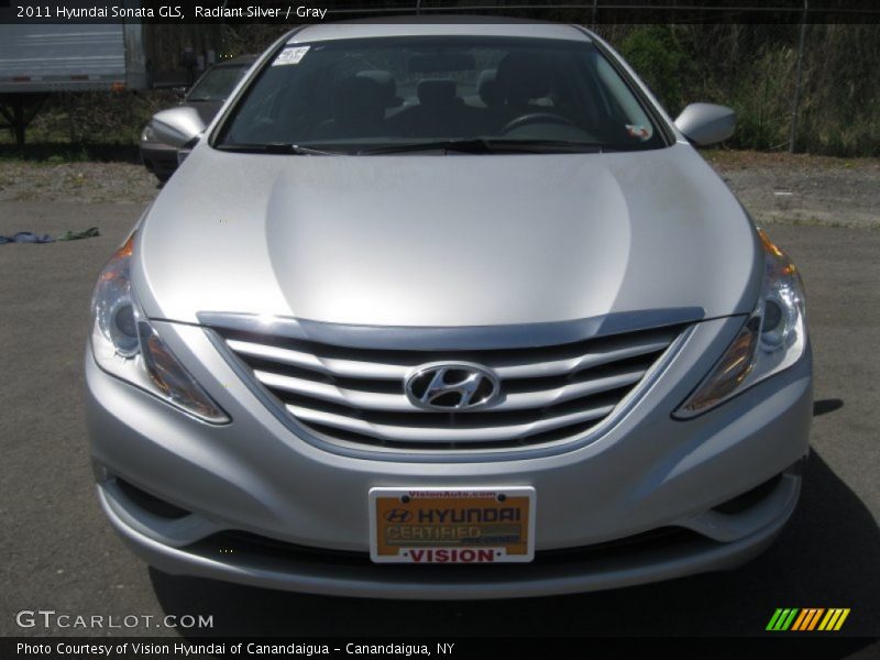 Radiant Silver / Gray 2011 Hyundai Sonata GLS