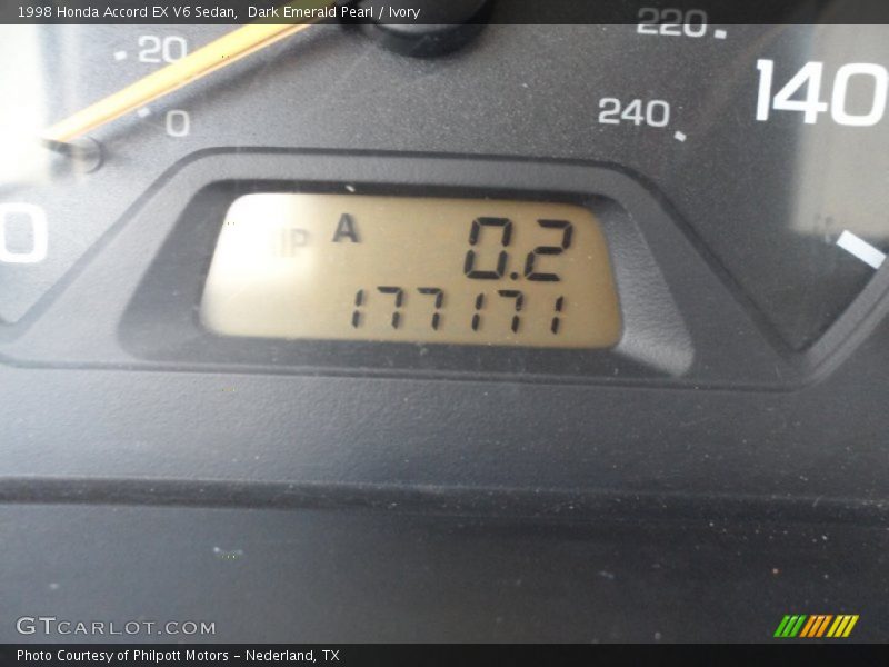 Dark Emerald Pearl / Ivory 1998 Honda Accord EX V6 Sedan