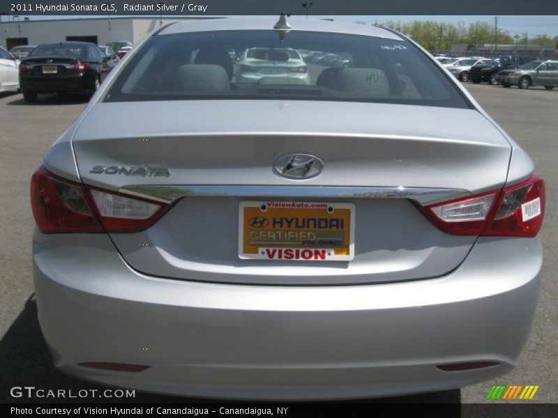 Radiant Silver / Gray 2011 Hyundai Sonata GLS