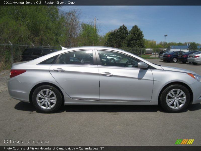 Radiant Silver / Gray 2011 Hyundai Sonata GLS