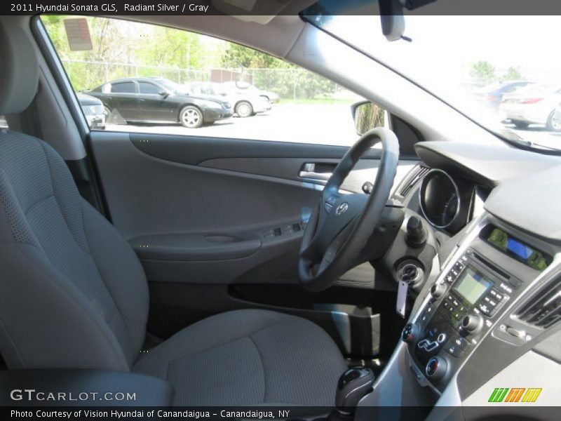 Radiant Silver / Gray 2011 Hyundai Sonata GLS