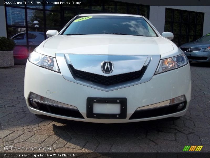 White Diamond Pearl / Ebony 2009 Acura TL 3.5