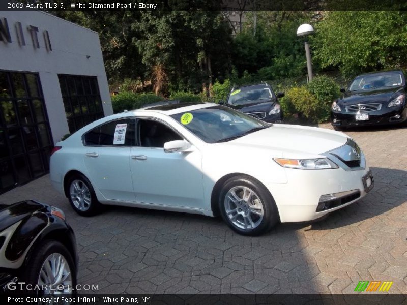 White Diamond Pearl / Ebony 2009 Acura TL 3.5