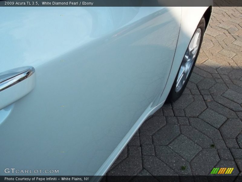 White Diamond Pearl / Ebony 2009 Acura TL 3.5