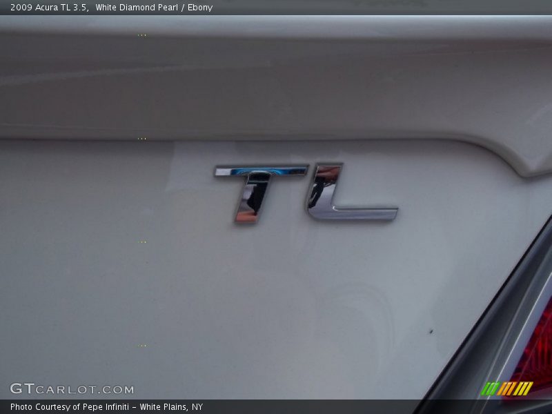 White Diamond Pearl / Ebony 2009 Acura TL 3.5