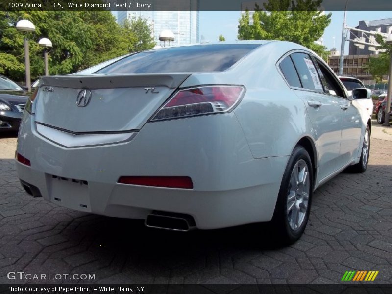 White Diamond Pearl / Ebony 2009 Acura TL 3.5