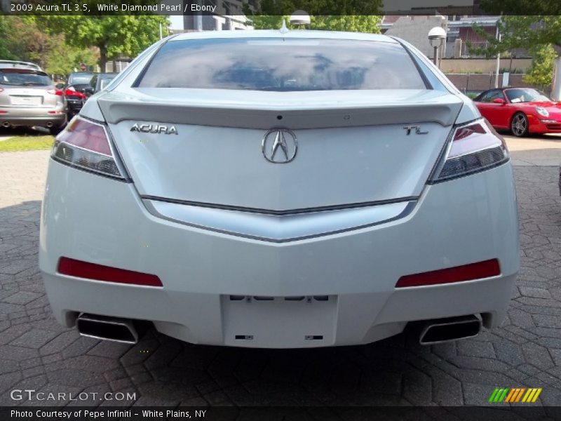 White Diamond Pearl / Ebony 2009 Acura TL 3.5