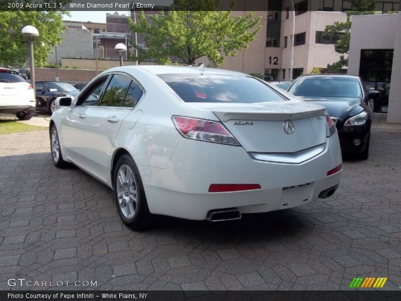 White Diamond Pearl / Ebony 2009 Acura TL 3.5