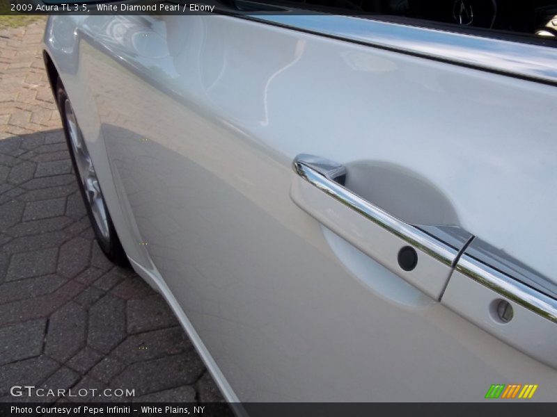 White Diamond Pearl / Ebony 2009 Acura TL 3.5