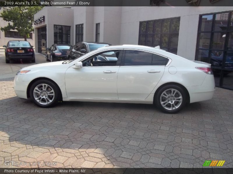 White Diamond Pearl / Ebony 2009 Acura TL 3.5