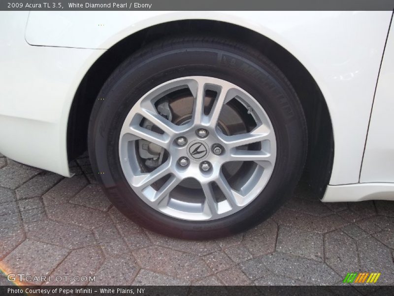 White Diamond Pearl / Ebony 2009 Acura TL 3.5