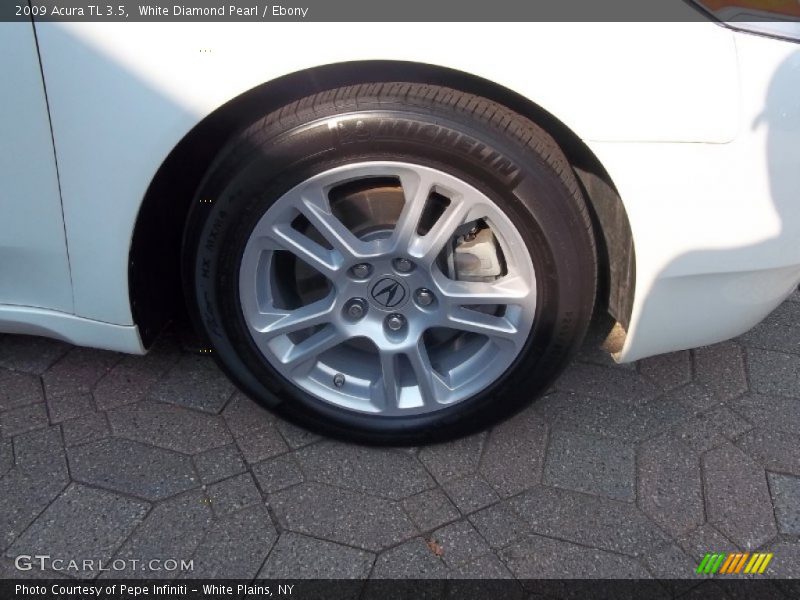 White Diamond Pearl / Ebony 2009 Acura TL 3.5