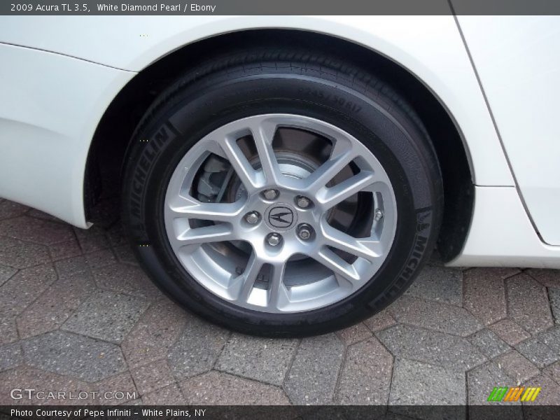 White Diamond Pearl / Ebony 2009 Acura TL 3.5
