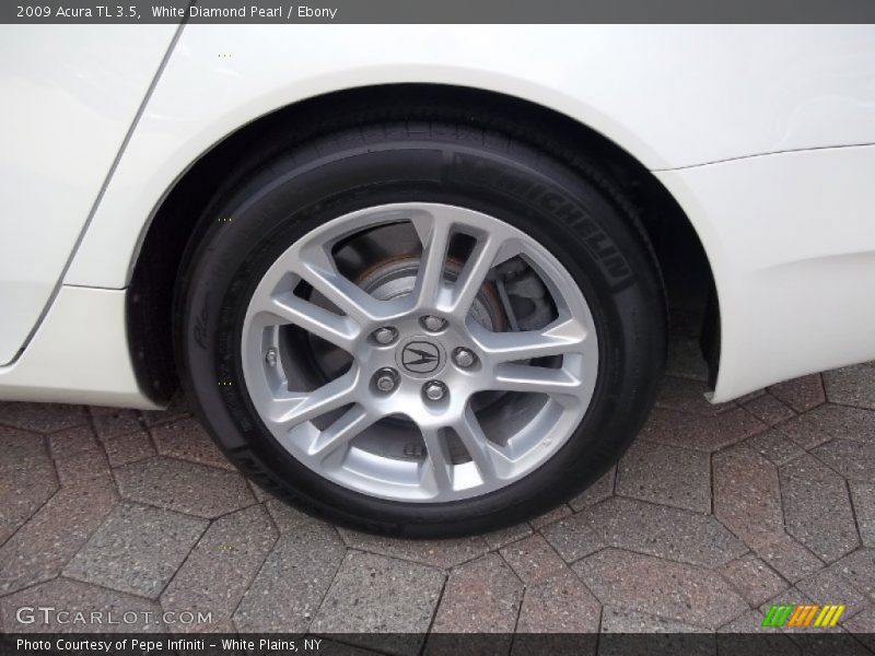 White Diamond Pearl / Ebony 2009 Acura TL 3.5