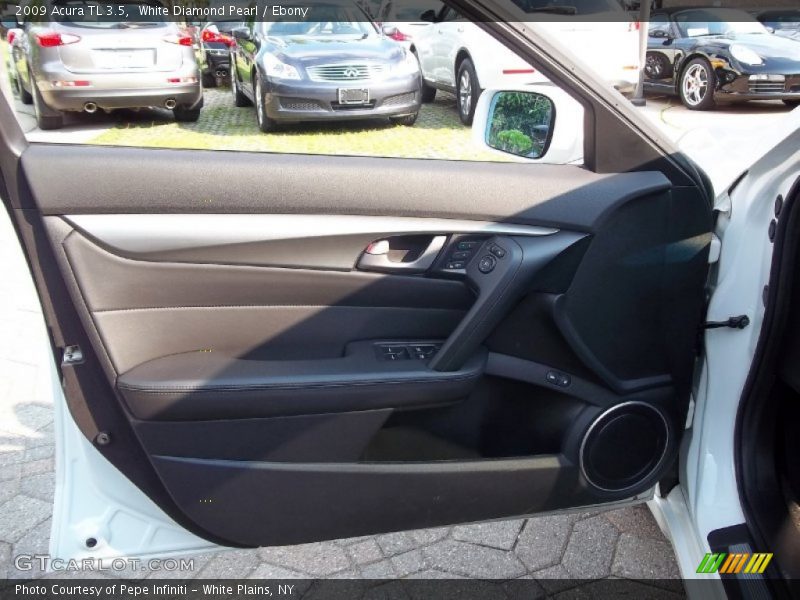 White Diamond Pearl / Ebony 2009 Acura TL 3.5