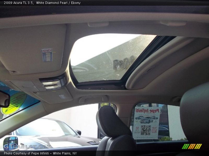 White Diamond Pearl / Ebony 2009 Acura TL 3.5