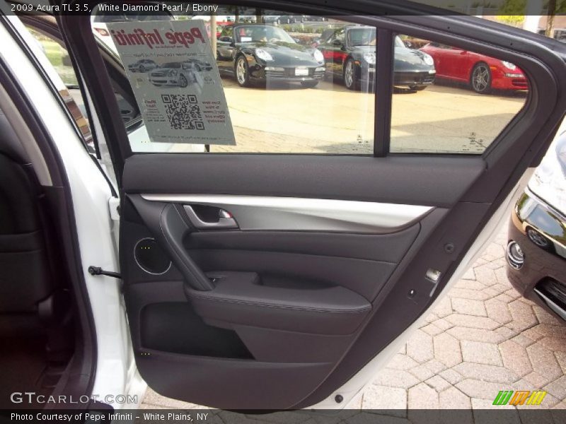 White Diamond Pearl / Ebony 2009 Acura TL 3.5