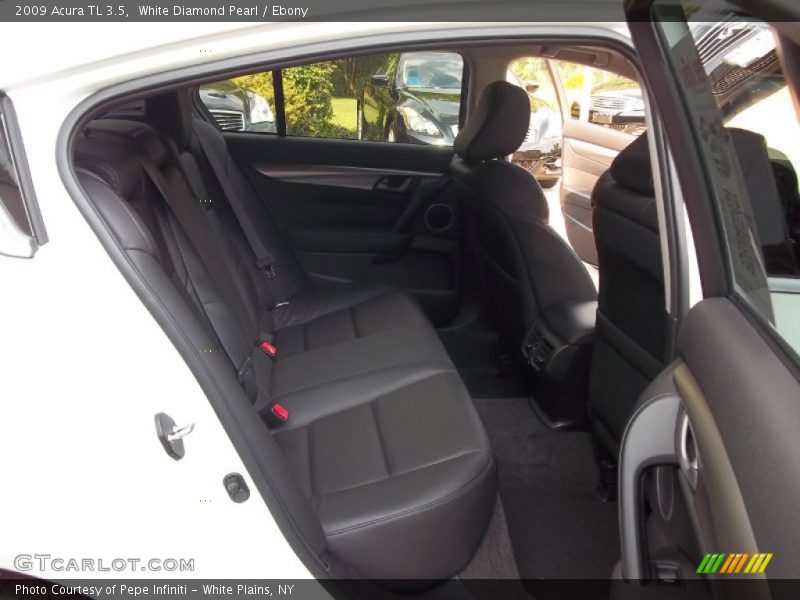 White Diamond Pearl / Ebony 2009 Acura TL 3.5