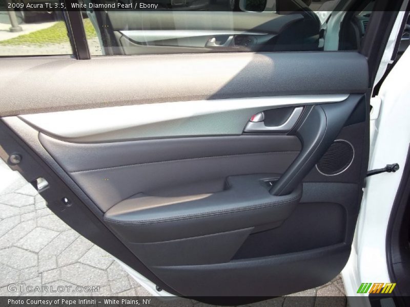 White Diamond Pearl / Ebony 2009 Acura TL 3.5