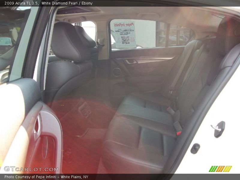 White Diamond Pearl / Ebony 2009 Acura TL 3.5