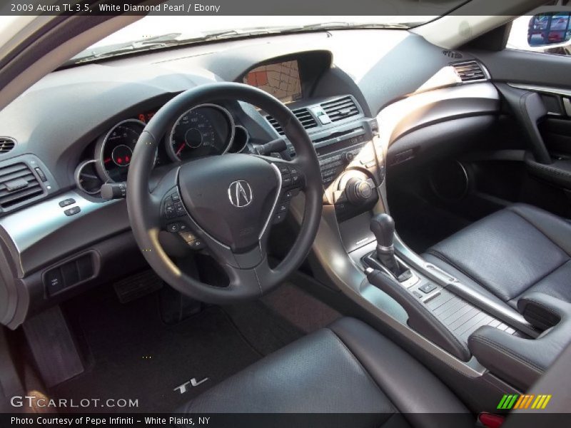 White Diamond Pearl / Ebony 2009 Acura TL 3.5