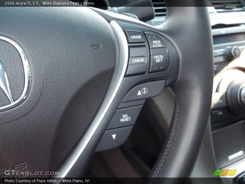 White Diamond Pearl / Ebony 2009 Acura TL 3.5