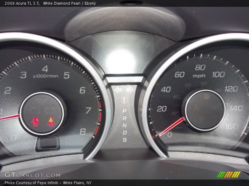 White Diamond Pearl / Ebony 2009 Acura TL 3.5