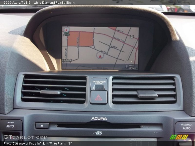White Diamond Pearl / Ebony 2009 Acura TL 3.5