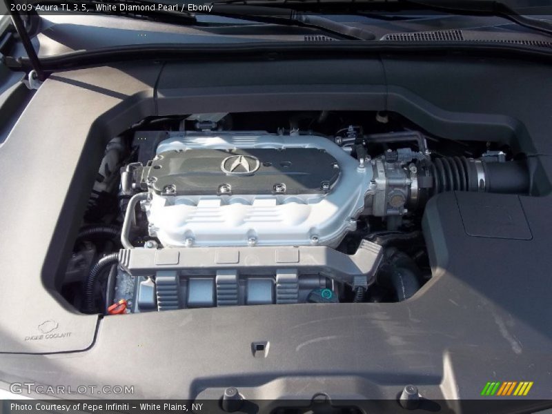 White Diamond Pearl / Ebony 2009 Acura TL 3.5