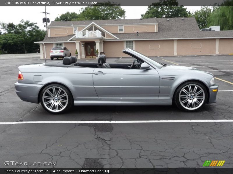 Silver Grey Metallic / Black 2005 BMW M3 Convertible