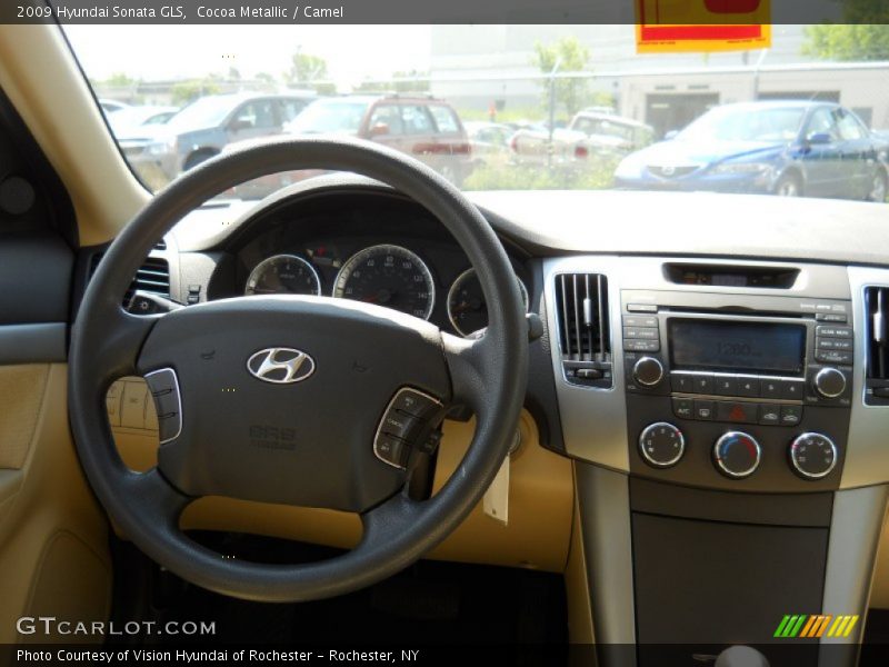 Cocoa Metallic / Camel 2009 Hyundai Sonata GLS