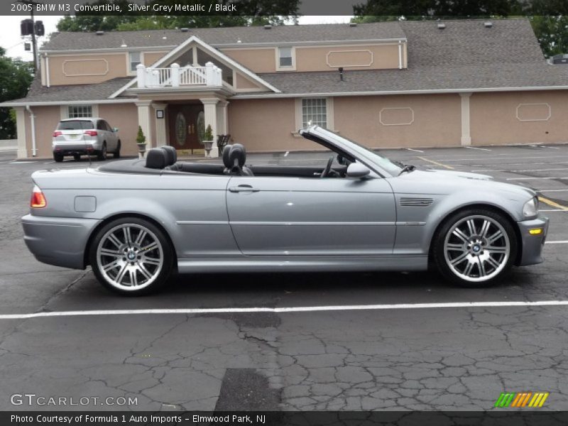 Silver Grey Metallic / Black 2005 BMW M3 Convertible