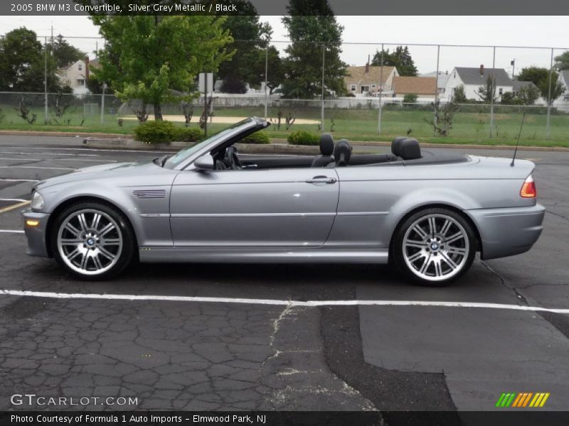 Silver Grey Metallic / Black 2005 BMW M3 Convertible