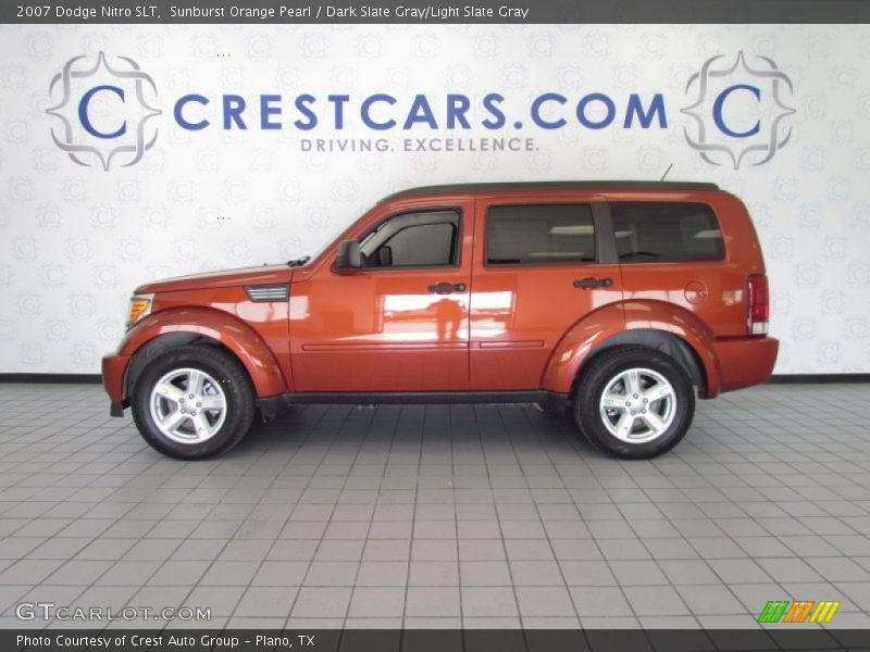 Sunburst Orange Pearl / Dark Slate Gray/Light Slate Gray 2007 Dodge Nitro SLT