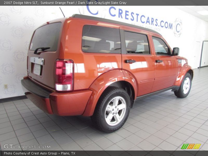 Sunburst Orange Pearl / Dark Slate Gray/Light Slate Gray 2007 Dodge Nitro SLT