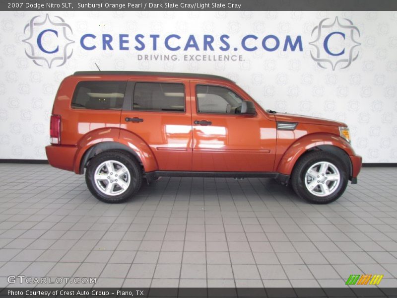 Sunburst Orange Pearl / Dark Slate Gray/Light Slate Gray 2007 Dodge Nitro SLT