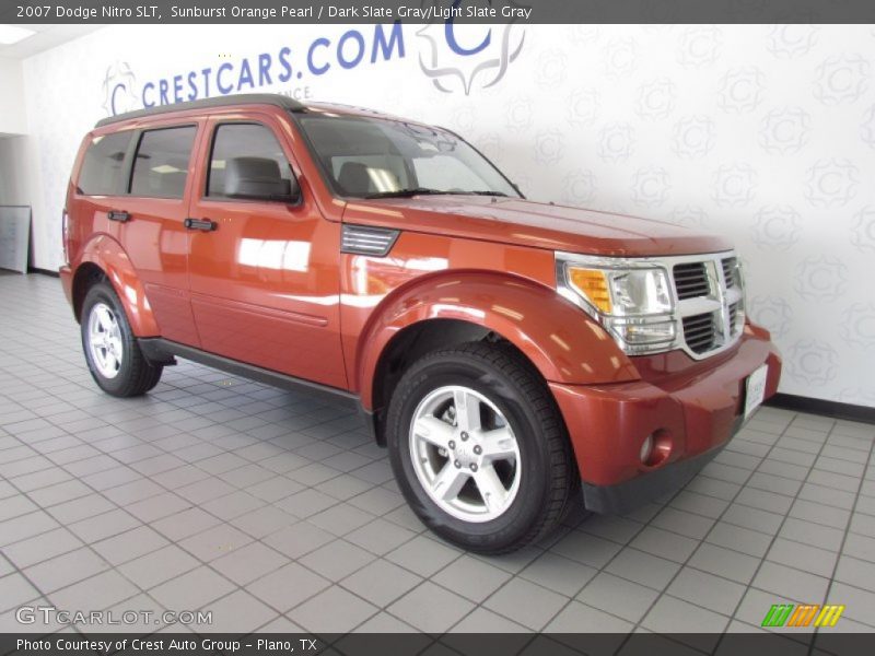 Sunburst Orange Pearl / Dark Slate Gray/Light Slate Gray 2007 Dodge Nitro SLT