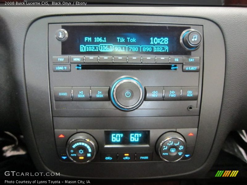 Black Onyx / Ebony 2008 Buick Lucerne CXS