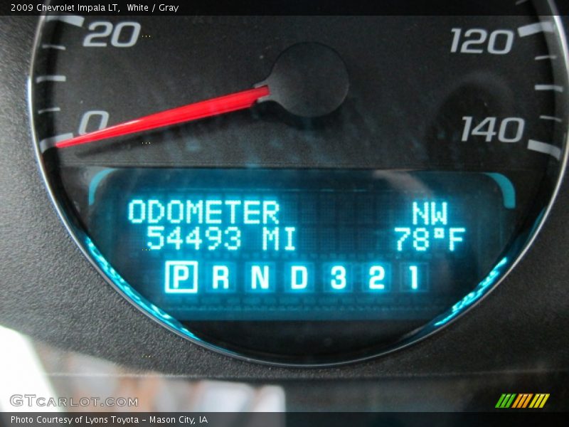 White / Gray 2009 Chevrolet Impala LT