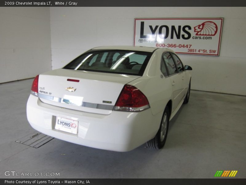 White / Gray 2009 Chevrolet Impala LT
