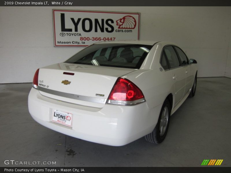 White / Gray 2009 Chevrolet Impala LT