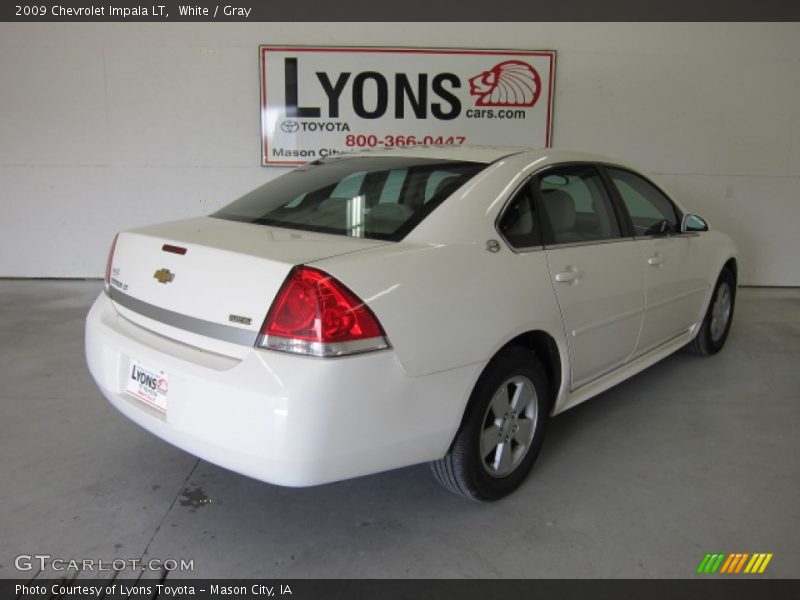 White / Gray 2009 Chevrolet Impala LT